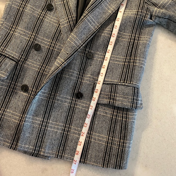 Women’s grey checkered blazer - Picture 5 of 6